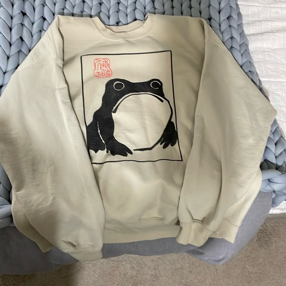Grumpy frog sweatshirt